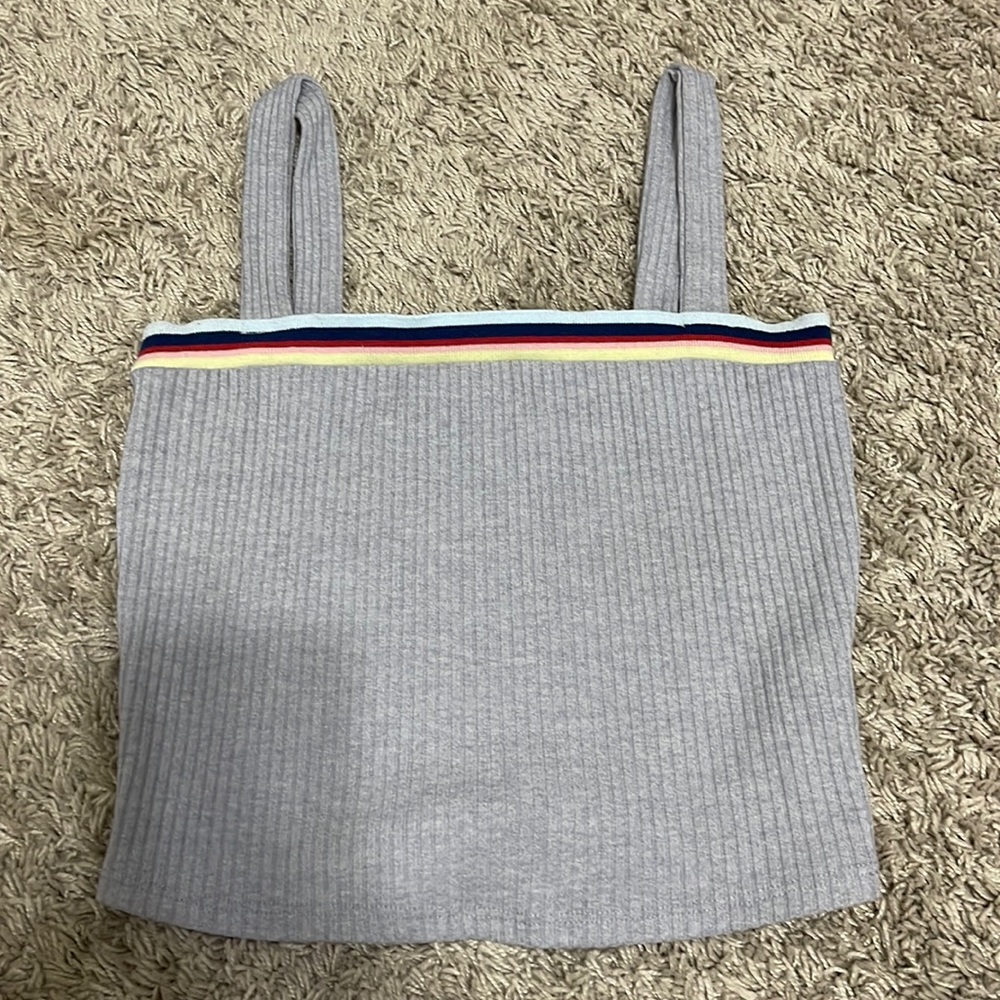 Forever21 square-neck cropped tank top